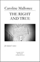 The Right and True SSAA choral sheet music cover